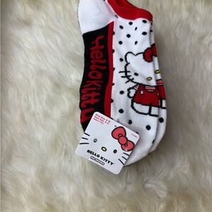 Hello Kitty Woman’s  No Socks Red and White